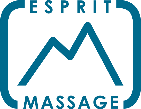 Logo Esprit Massage bleu 315C 1
