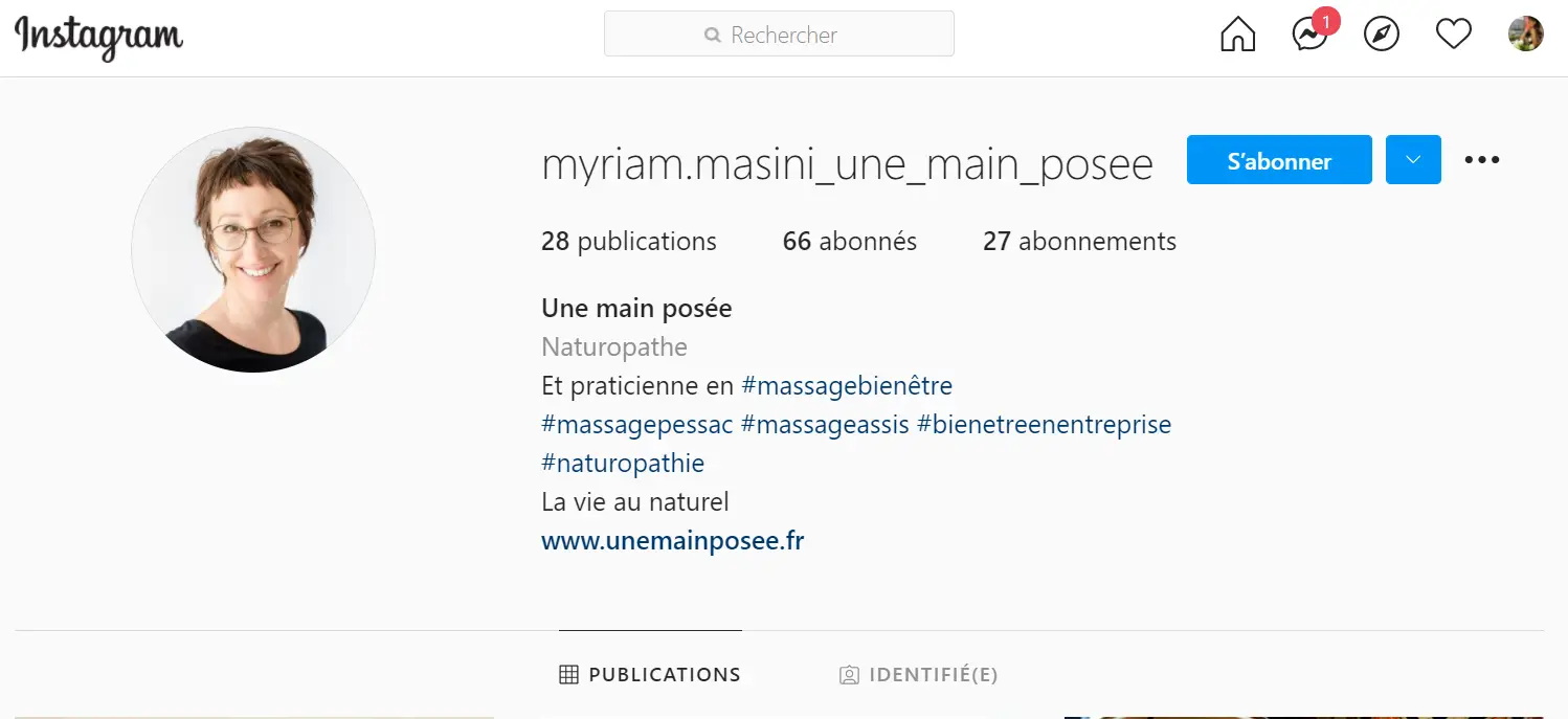 capture Myriam Masini - France Massage - Instagram