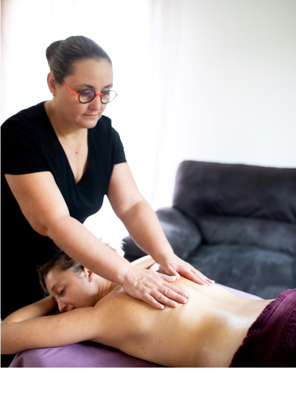 Sandrine Gendron massage dos BD