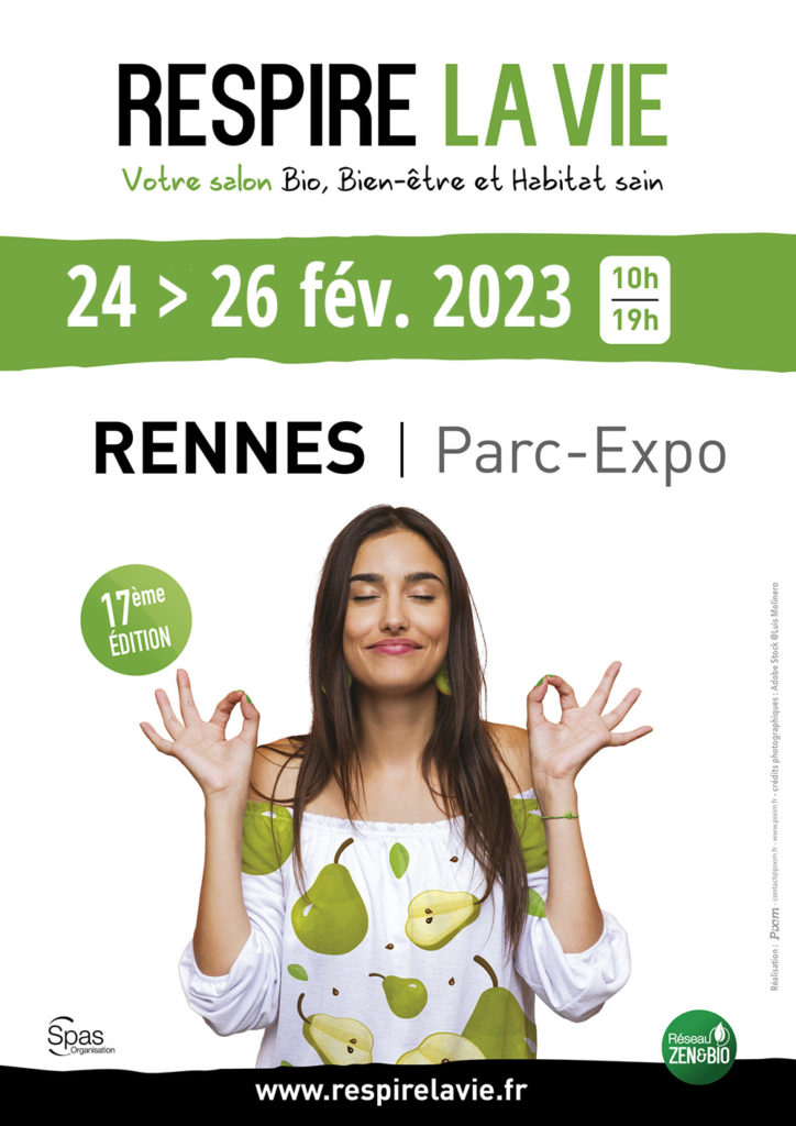 Affiche Respire la vie Rennes février 2023