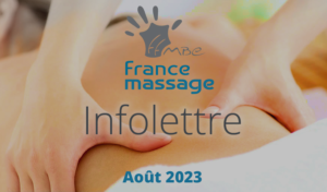 bannière infolettre France Massage aout 2023